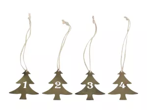 Julgran I Antik Mässing Advent 1-4 - Chic Antique