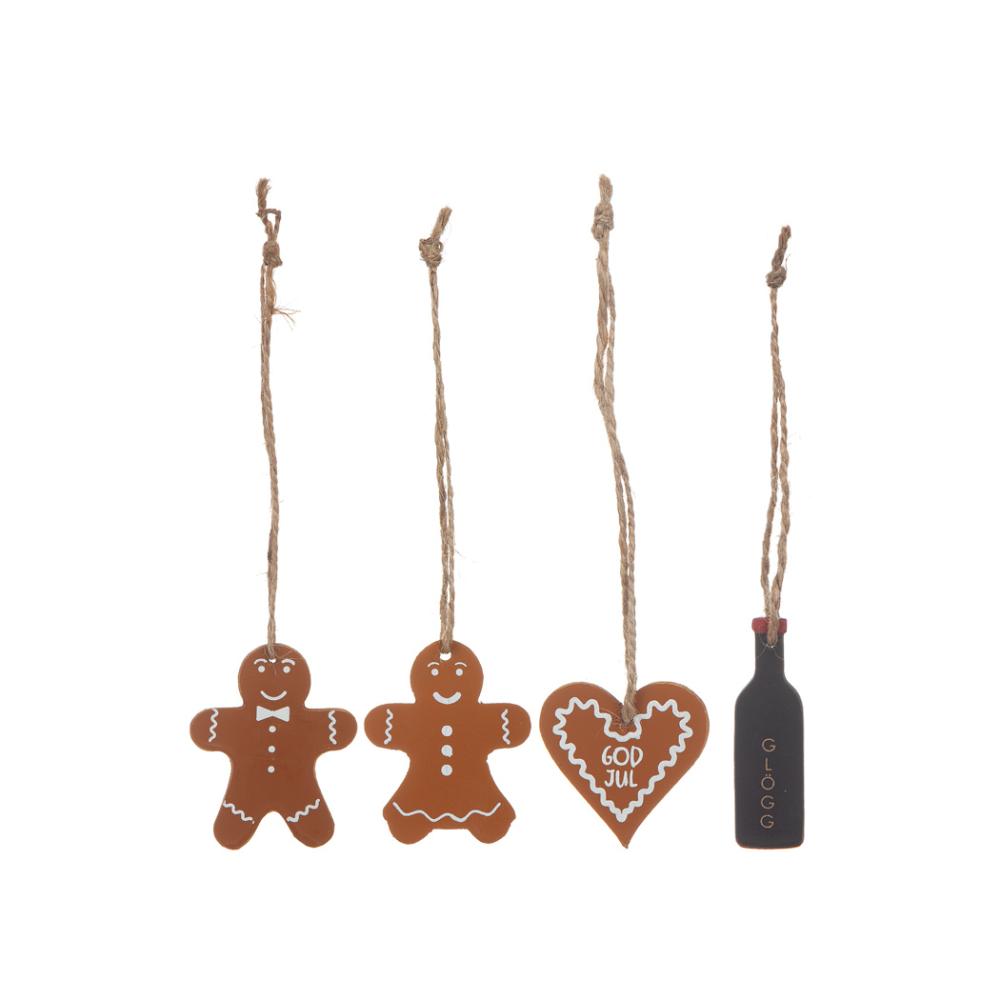 Jultags i trä, God Jul/Glögg - Different Design