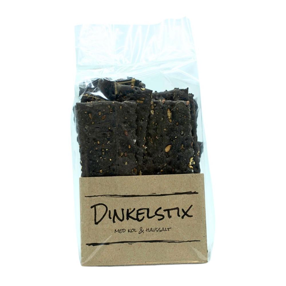 Dinkelstix med kol & havssalt - Grännaknäcke