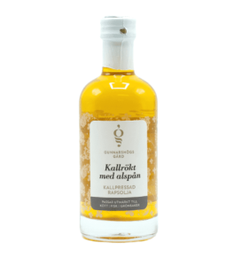 Rapsolja, Kallrökt med alspån - Gunnarshögs Gård