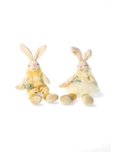 Kanin med gula kläder, Textil (37 cm) - A lot     BERÄKNAD LEV: MARS