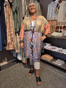 Kimono i silkesmix, Multi, Kelly (8) - Soulful Fashion