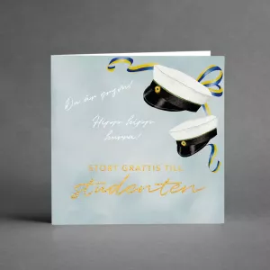 Kort Stort grattis till studenten, Studentmössor - Card Store