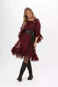 Klänning Chiffon, Cranberry Aubrey - Capri Collection