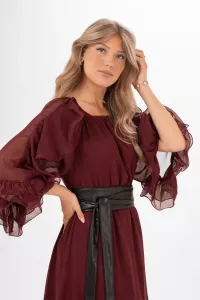 Klänning Chiffon, Cranberry Aubrey - Capri Collection