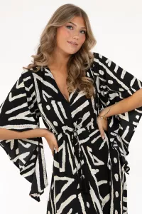 Klänning Elysee Svart Creme Guld - Capri Collection