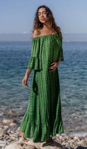 Klänning Singoalla, Grön - Coconut Milk