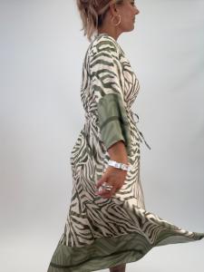 Klänning med knyt; Zebra Army, Klara - Gemini