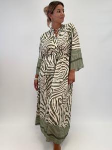 Klänning med knyt; Zebra Army, Klara - Gemini