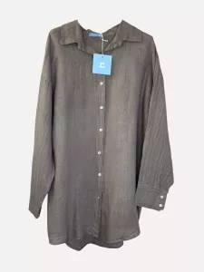 Linneskjorta Taupe, KLARA - Onesize - Reunion Home