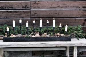 Ljusfat i metall,10 ljus - I AM INTERIOR