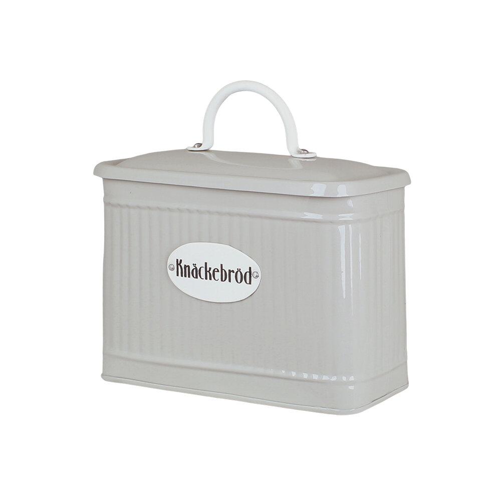 Knäckebrödsburk I Plåt, Beige Hugo - Strömshaga