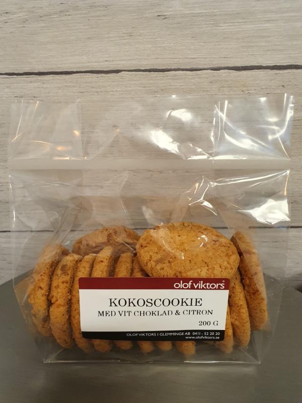 Kokoscookie vit choklad/citron- Olof Viktors