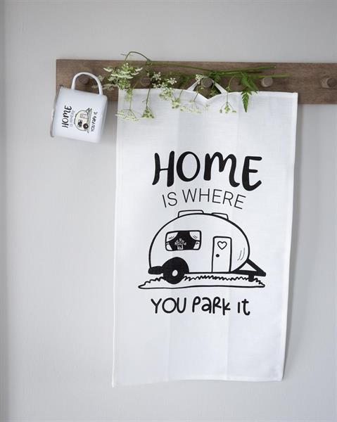 Kökshandduk: Home is where you park it, Husvagn - Mellow Design