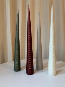 Konformat kalenderljus, Soft Clay, 34 cm - Ester & Erik