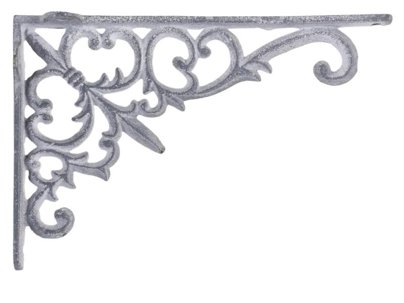 Konsol, antikgrå gjutjärn 18x12cm - Chic Antique
