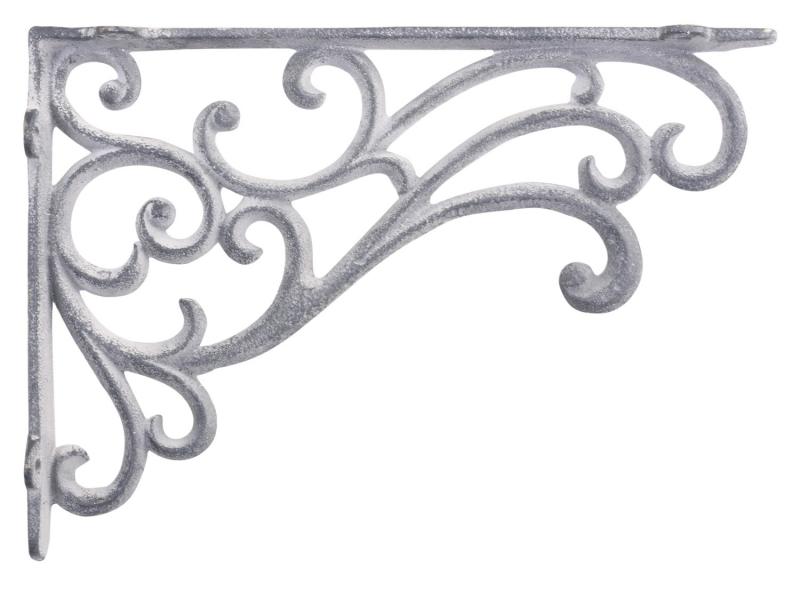 Konsol, antikgrå gjutjärn 18x25,5cm - Chic Antique