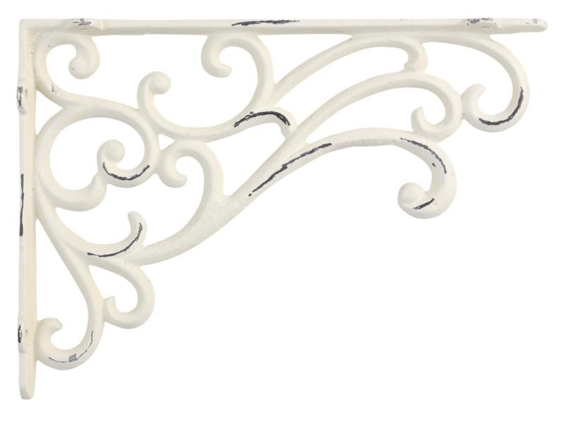 Konsol, antikvit gjutjärn 18x25,5cm - Chic Antique