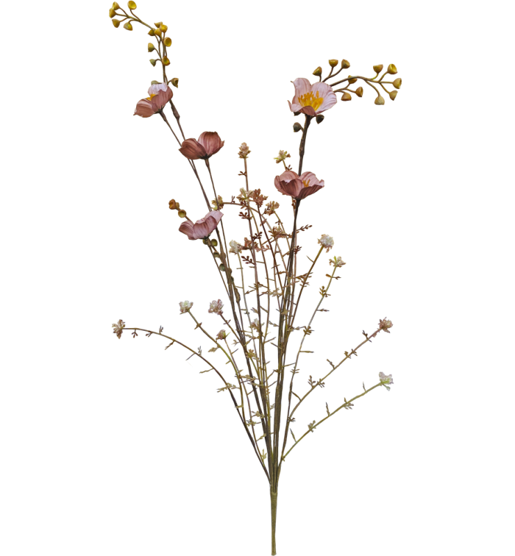 Konstblomma, Gammelrosa blommor - Sköna ting