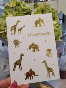 På Dopdagen, Olika djur i guld - kort från Pictura