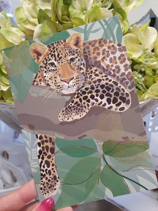Kort med leopard, Pictura