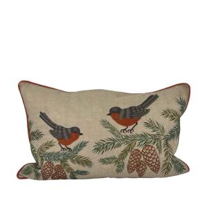 Kuddfodral Rubecula (Domherrar), Miljögården  (40x60 cm)