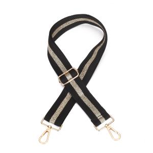 Axelbandsrem till väska, Svart / Guld (Kyma) - Gemini