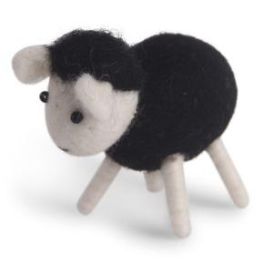 Lamm, svart- tovad ull (10419) - Én Gry & Sif