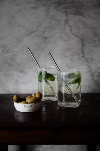 Lång sked 2-pack Borstat Rostfritt Stål - ERNST