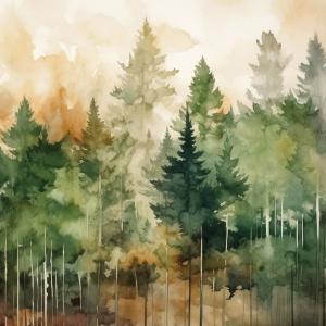 Ambiente Servetter - Evergreen Trees (Lunch)
