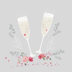 Ambiente Servetter - Champagneglas Grå (Lunch)