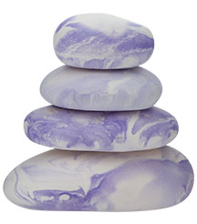 Doftstenar Pebbles - Lavendel (Lila/Vit)
