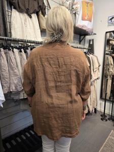 Linneskjorta Brun Kastanj, Lea - Soulful Fashion