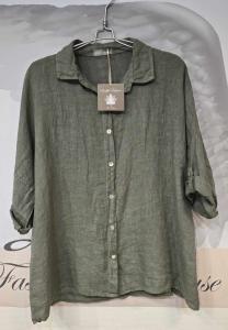 Linneskjorta Army, Lea - Soulful Fashion