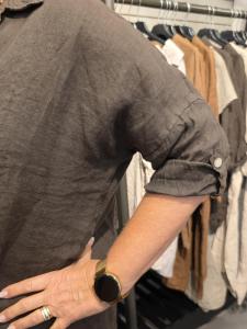 Linneskjorta Coffee Mörkbrun, Lea - Soulful Fashion