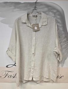 Linneskjorta Beige, Lea - Soulful Fashion