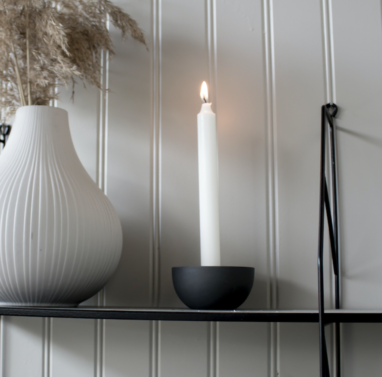 Lidatorp Ljusstake Mörkgrå Mini - Storefactory