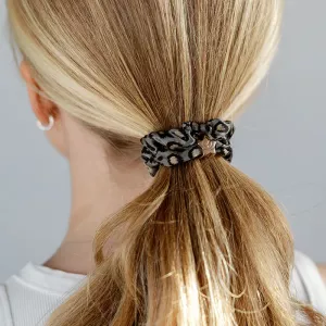 Scrunchie, Leo Grå Silkes snodd med guldstjärna - byEloise