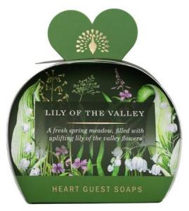 Hjärtformade småtvålar, Lily of the Valley - Set om 3