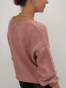 Stickad kofta med guldknappar, Rosa Lina - Gemini    BERÄKNAD LEV: JAN/FEB