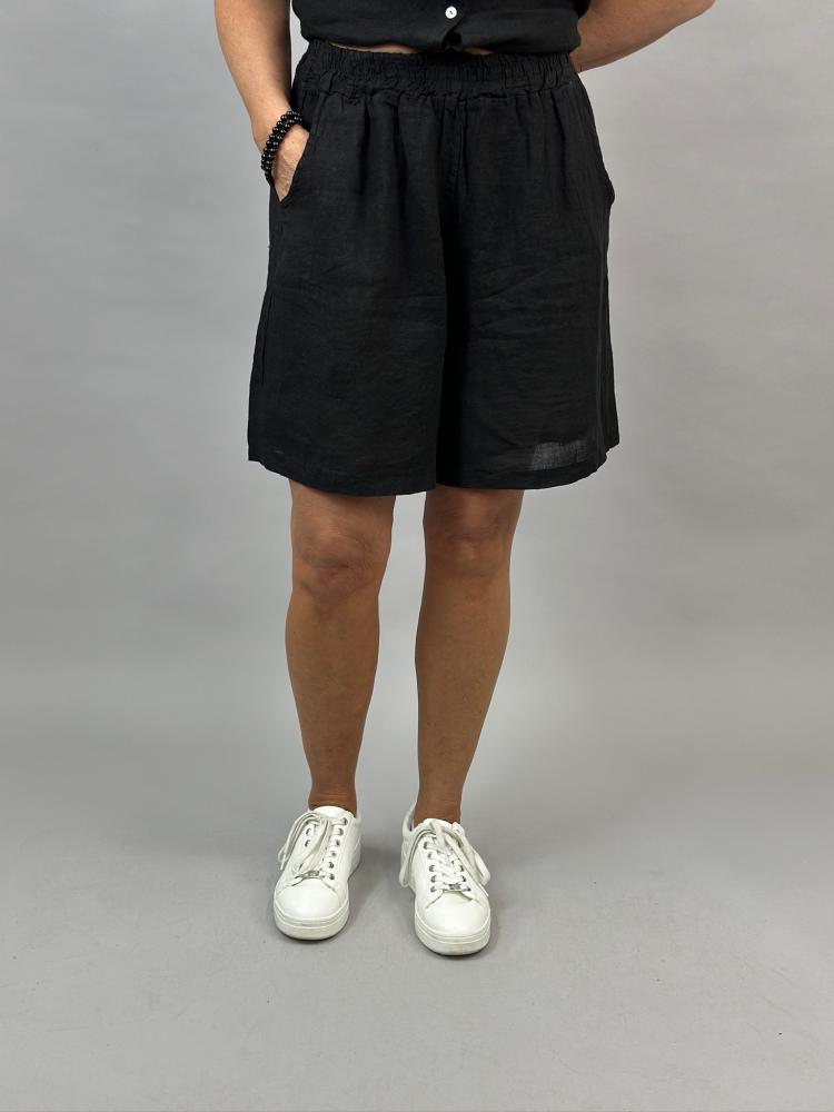Linneshorts Svart, Lindy - Mix by Heart