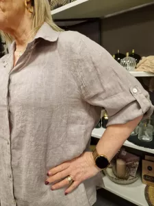 Linneskjorta Taupe, Smilla - Soulful Fashion