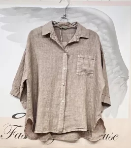 Linneskjorta Taupe, Anne - Soulful Fashion