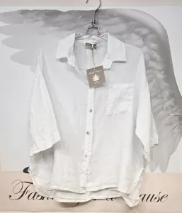 Linneskjorta Vit, Anne - Soulful Fashion