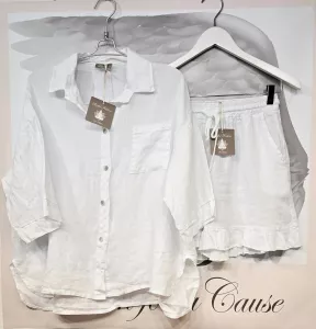 Linneskjorta Vit, Anne - Soulful Fashion