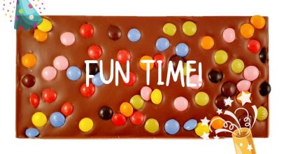 Fun Time, Mjölkchoklad 40% - Pralinhuset