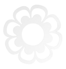Ljusdala, Vit blomma manschett - Storefactory