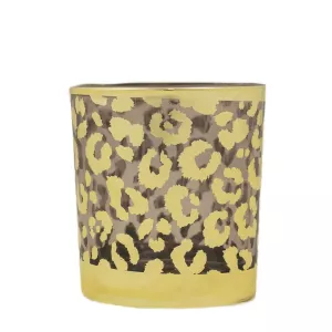 Ljuslykta Leopard Guld Liten 8cm - Mars & More