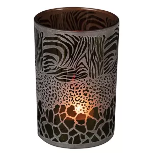 Ljuslykta Safari Mix Brun Stor 18cm - Mars & More