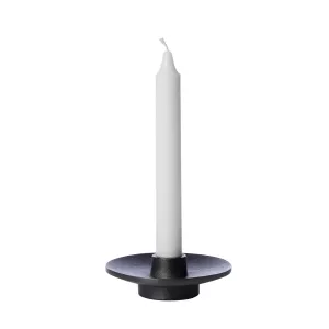Ljusstake Aluminium Svart Slät, d12 h4 - ERNST